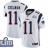 Youth Nike Patriots 11 Julian Edelman White 2019 Super Bowl LIII Vapor Untouchable Limited Jersey,baseball caps,new era cap wholesale,wholesale hats